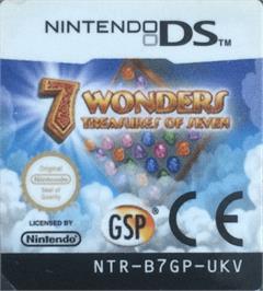 Top of cartridge artwork for 7 Wonders - Treasures Of Seven on the Nintendo DS.