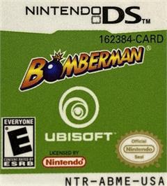 Top of cartridge artwork for Bomberman on the Nintendo DS.