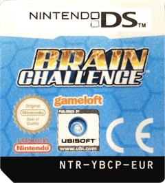 Top of cartridge artwork for Brain Challenge on the Nintendo DS.