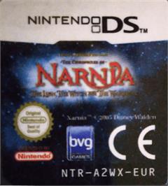 Top of cartridge artwork for Chronicles of Narnia: The Lion, the Witch and the Wardrobe on the Nintendo DS.