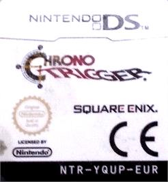 Top of cartridge artwork for Chrono Trigger on the Nintendo DS.