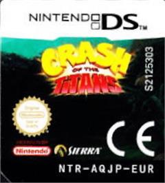 Top of cartridge artwork for Crash of the Titans on the Nintendo DS.