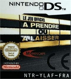 Top of cartridge artwork for Deal or No Deal on the Nintendo DS.
