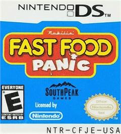 Top of cartridge artwork for Fast Food Panic on the Nintendo DS.