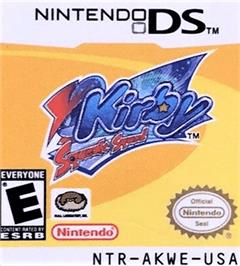 Top of cartridge artwork for Kirby - Squeak Squad on the Nintendo DS.