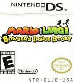 Top of cartridge artwork for Mario and Luigi - Bowser's Inside Story on the Nintendo DS.