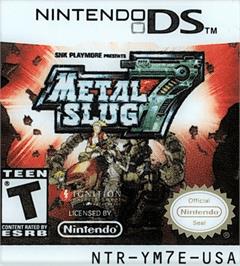Top of cartridge artwork for Metal Slug 7 on the Nintendo DS.