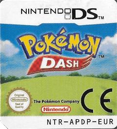 Top of cartridge artwork for Pokemon Diamond on the Nintendo DS.