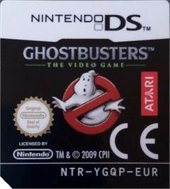 Top of cartridge artwork for S.o.s. Fantômes - Le Jeu Vidéo on the Nintendo DS.