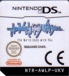 Top of cartridge artwork for World Ends With You, The on the Nintendo DS.