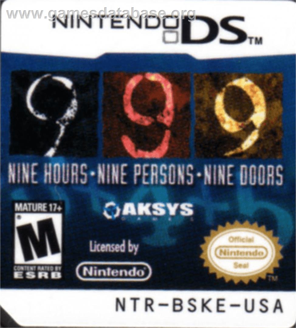 999 - Nine Hours Nine Persons Nine Doors - Nintendo DS - Artwork - Cartridge Top