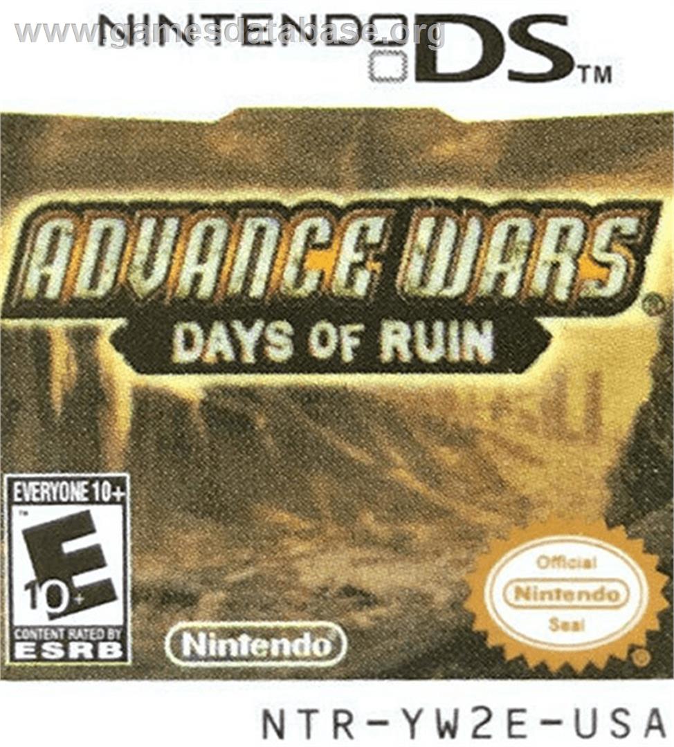 Advance Wars - Days Of Ruin - Nintendo DS - Artwork - Cartridge Top