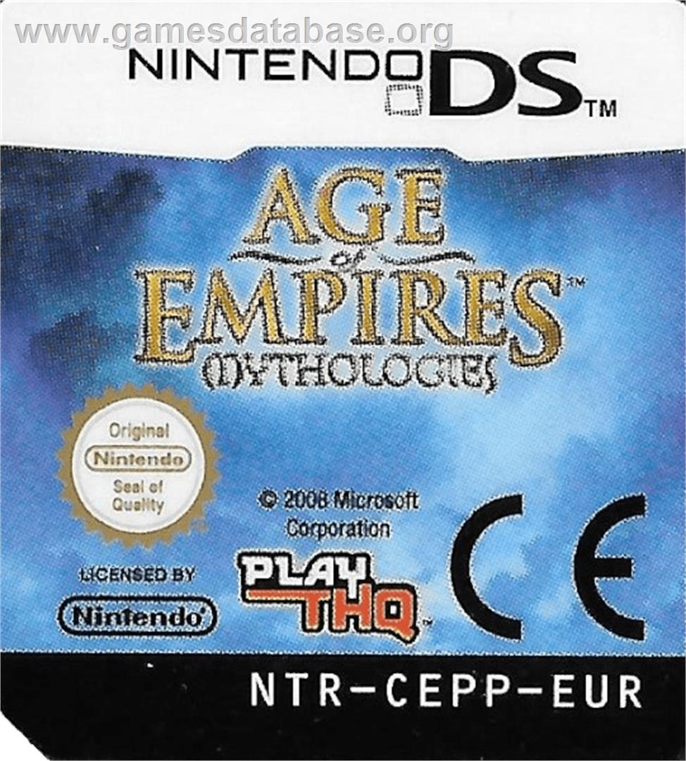 Age Of Empires - Mythologies - Nintendo DS - Artwork - Cartridge Top