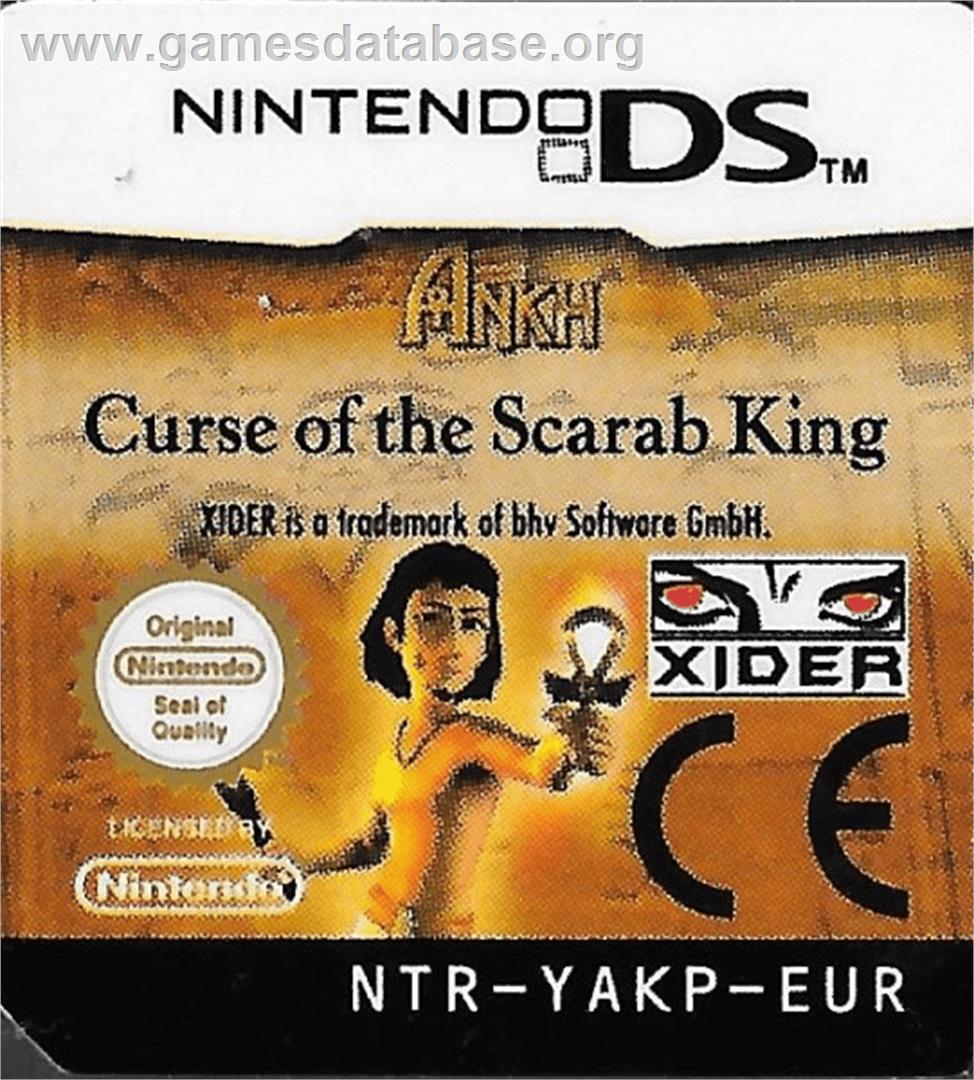 Ankh - La Malediction Du Roi Scarabee - Nintendo DS - Artwork - Cartridge Top