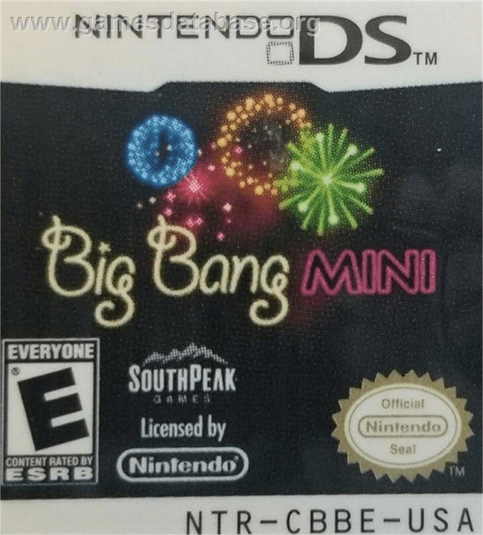 Big Bang Mini - Nintendo DS - Artwork - Cartridge Top