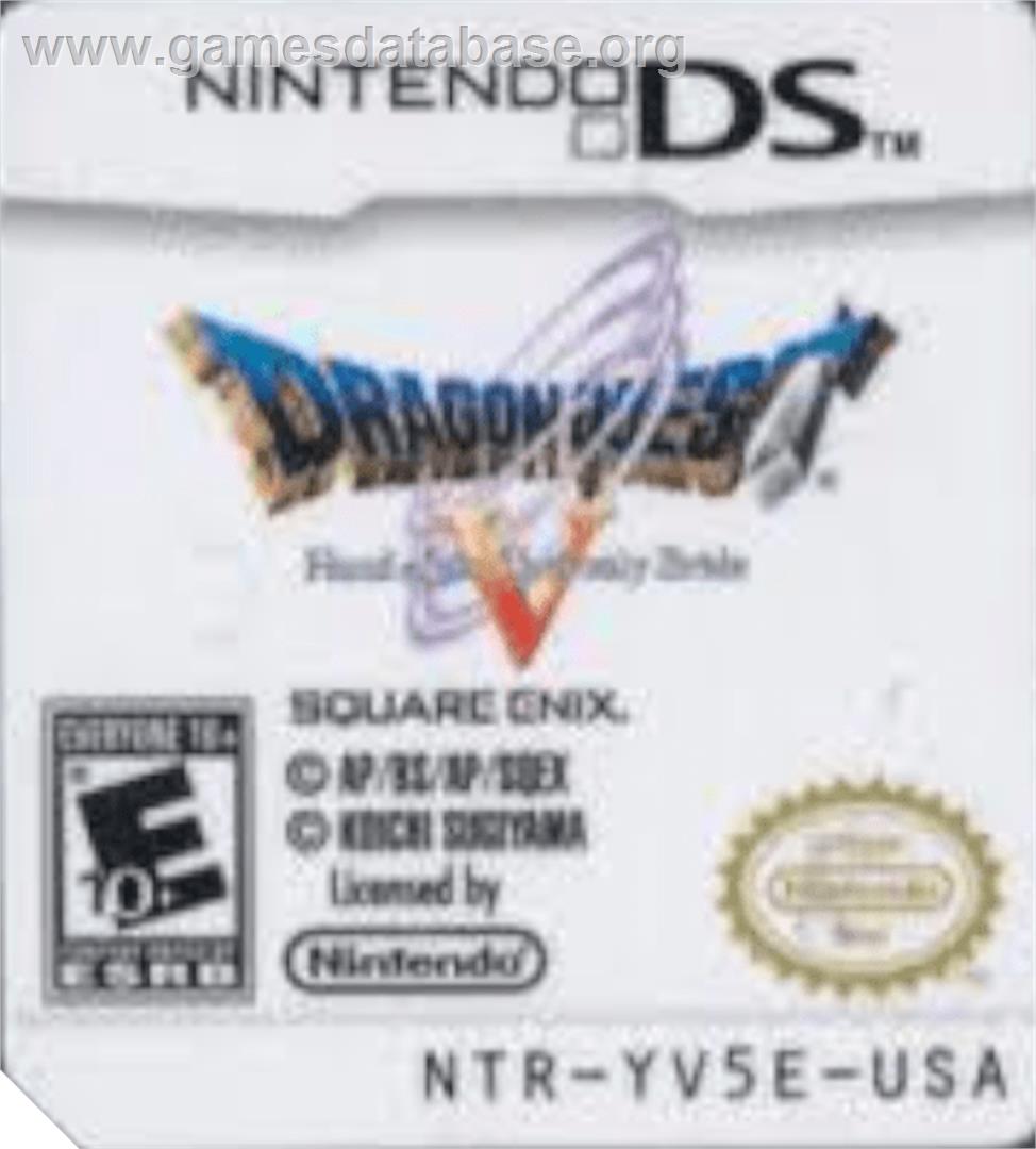 Dragon Quest 5 - Hand Of The Heavenly Bride - Nintendo DS - Artwork - Cartridge Top