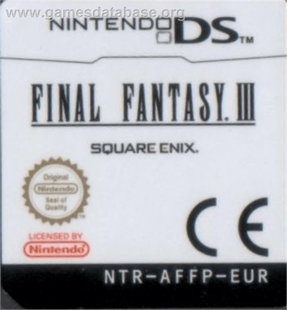 Final Fantasy 3 - Nintendo DS - Artwork - Cartridge Top