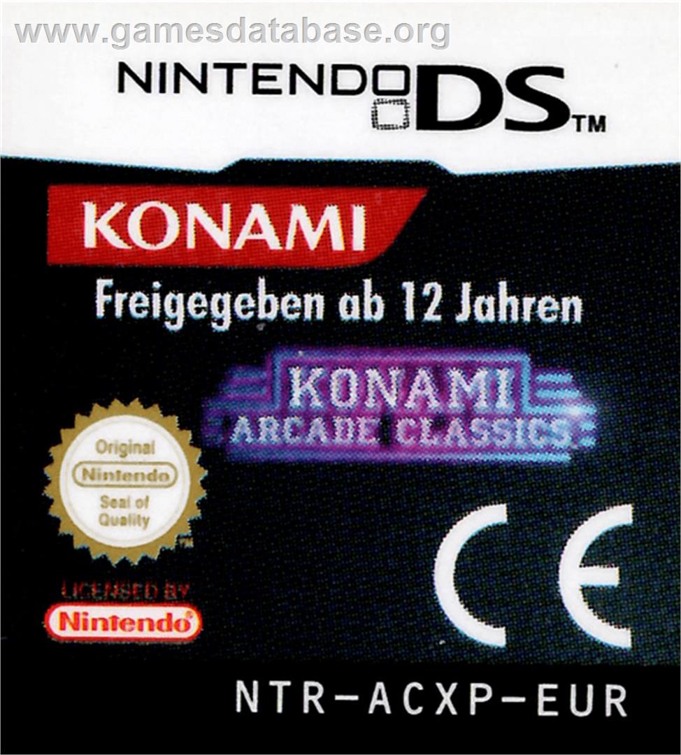 Konami Arcade Classics - Nintendo DS - Artwork - Cartridge Top