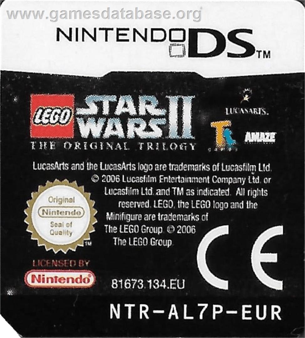 LEGO Star Wars 2: The Original Trilogy - Nintendo DS - Artwork - Cartridge Top