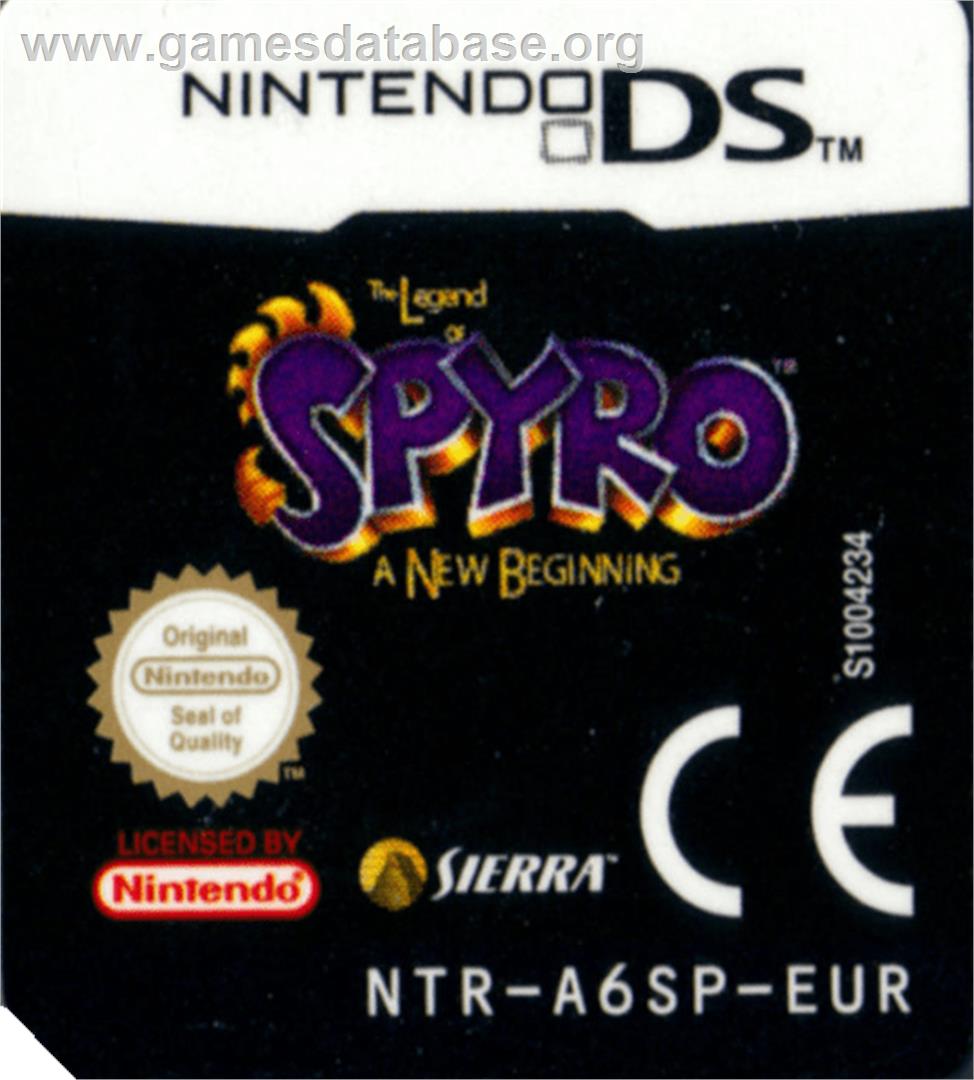 Legend of Spyro: A New Beginning - Nintendo DS - Artwork - Cartridge Top