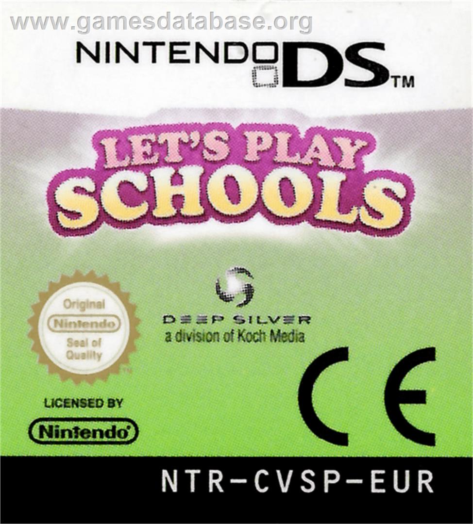 Let's Play Schools - Nintendo DS - Artwork - Cartridge Top