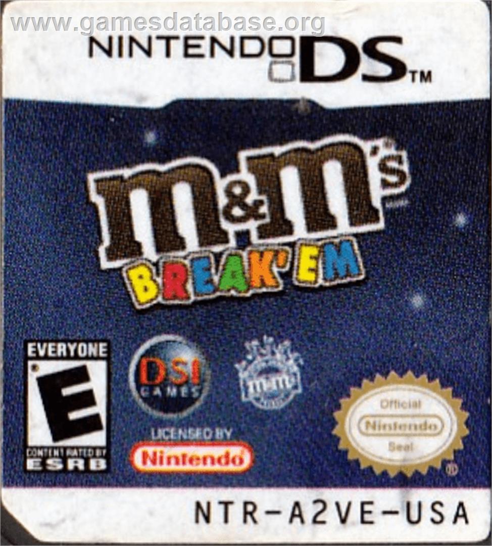 M&M's Break' Em - Nintendo DS - Artwork - Cartridge Top