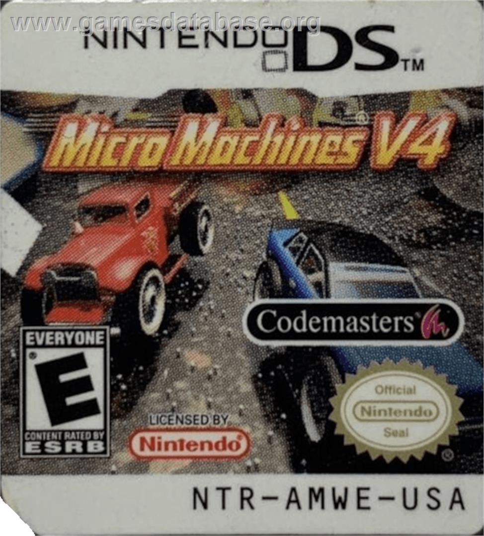 Micro Machines V4 - Nintendo DS - Artwork - Cartridge Top