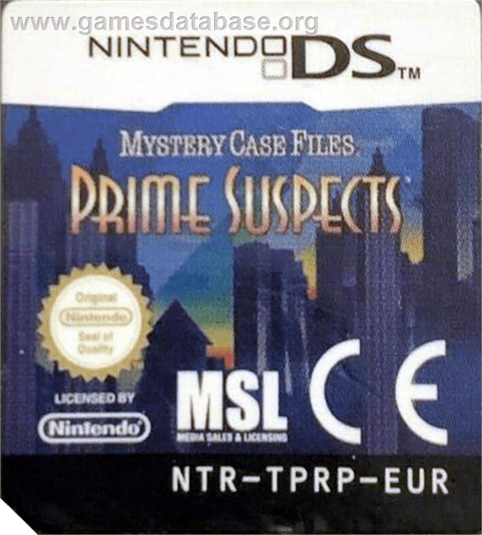 Mystery Case Files - Prime Suspects - Nintendo DS - Artwork - Cartridge Top