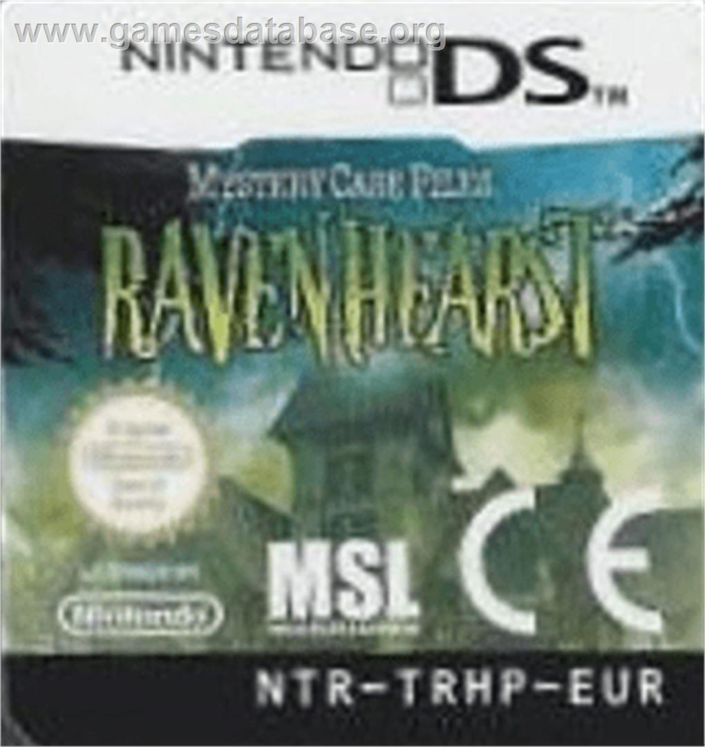 Mystery Case Files - Ravenhearst - Nintendo DS - Artwork - Cartridge Top