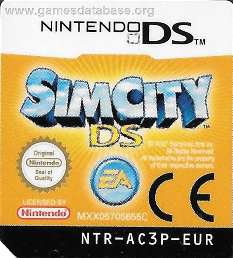Simcity Ds - Nintendo DS - Artwork - Cartridge Top