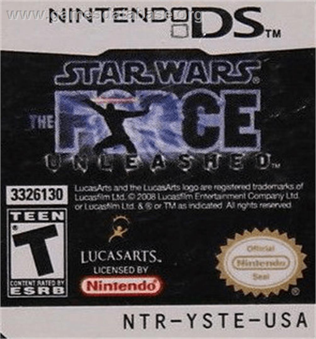 Star Wars - Le Pouvoir De La Force - Nintendo DS - Artwork - Cartridge Top