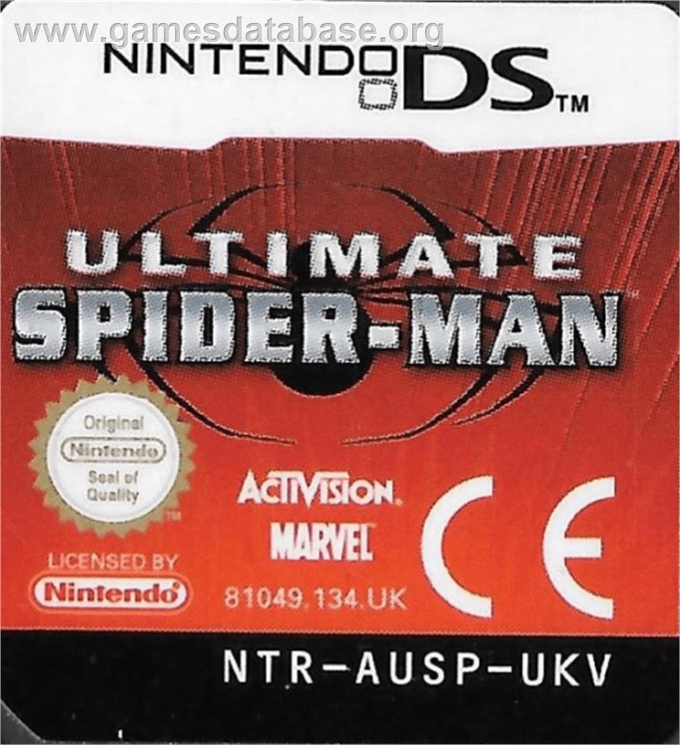 Ultimate Spider-man - Nintendo DS - Artwork - Cartridge Top