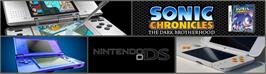 Arcade Cabinet Marquee for Sonic Chronicles - La Confrérie Des Ténèbres.