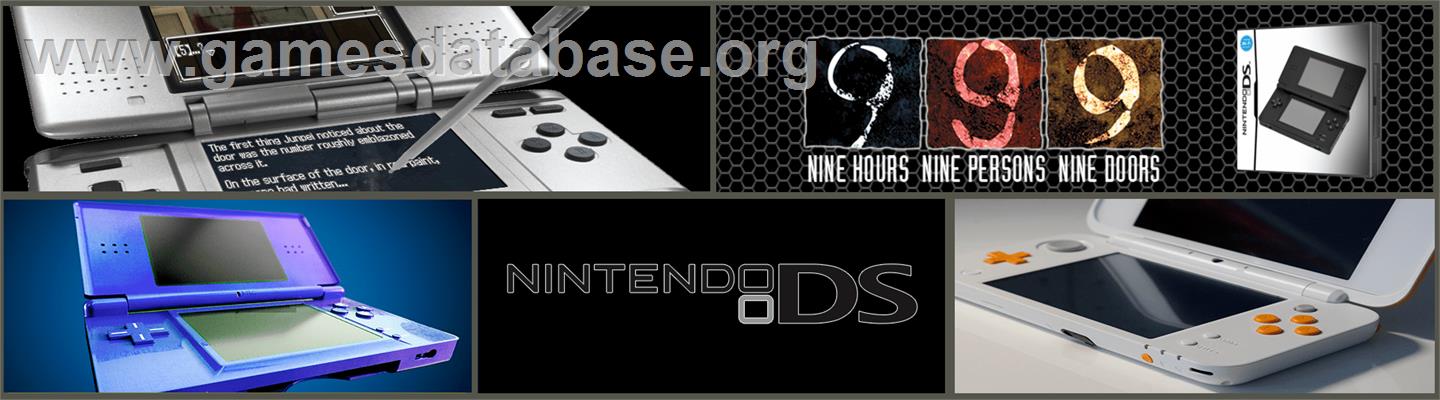 999 - Nine Hours Nine Persons Nine Doors - Nintendo DS - Artwork - Marquee