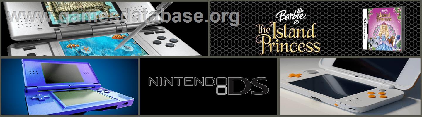 Barbie Princesse De L'ile Merveilleuse - Nintendo DS - Artwork - Marquee