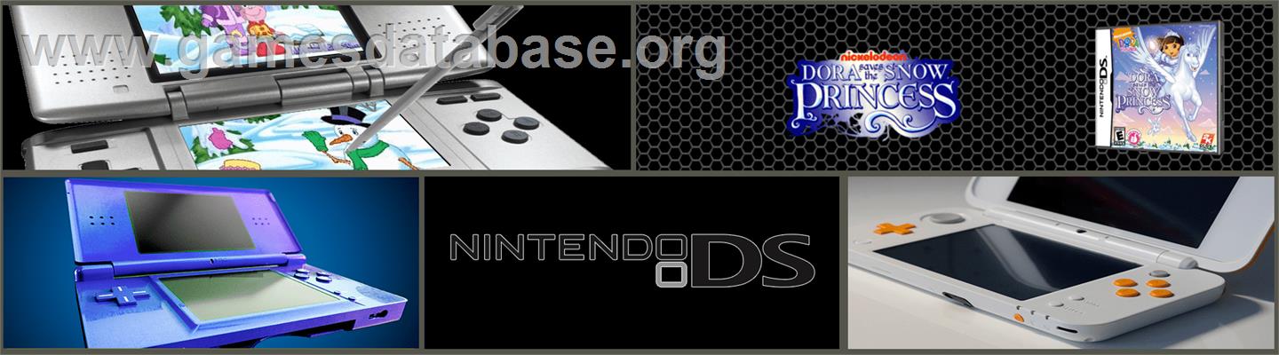 Dora Sauve La Princesse Des Neiges - Nintendo DS - Artwork - Marquee