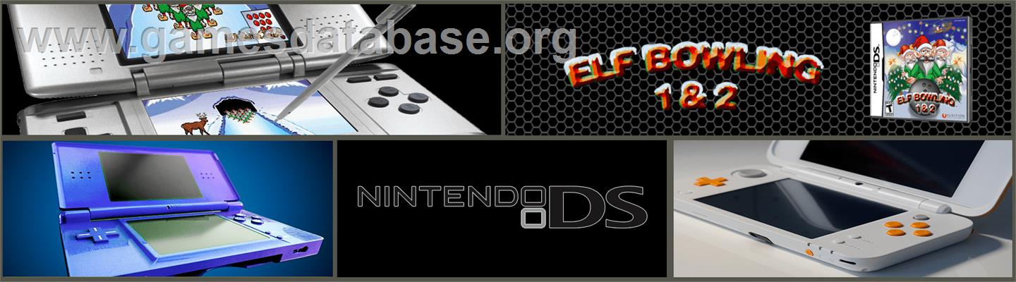 Elf Bowling 1 And 2 - Nintendo DS - Artwork - Marquee