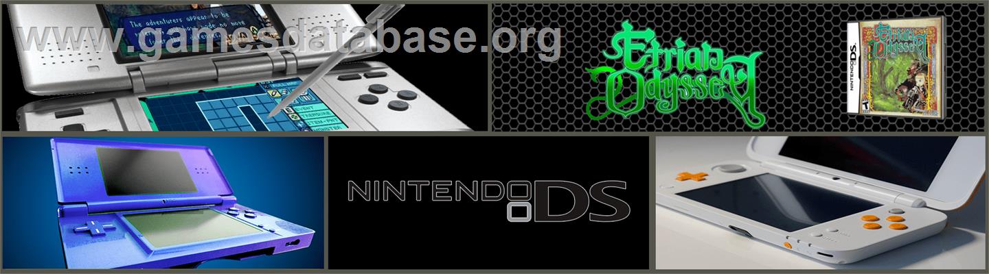 Etrian Odyssey - Nintendo DS - Artwork - Marquee
