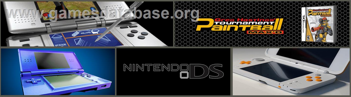 Greg Hastings' Tournament Paintball Max'd - Nintendo DS - Artwork - Marquee