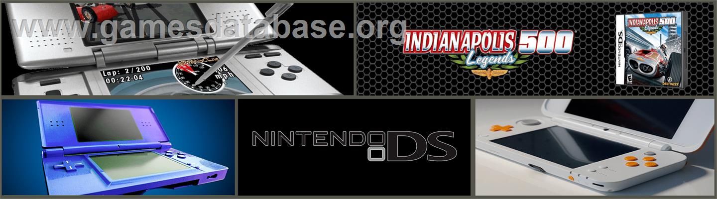 Indianapolis 500 Legends - Nintendo DS - Artwork - Marquee