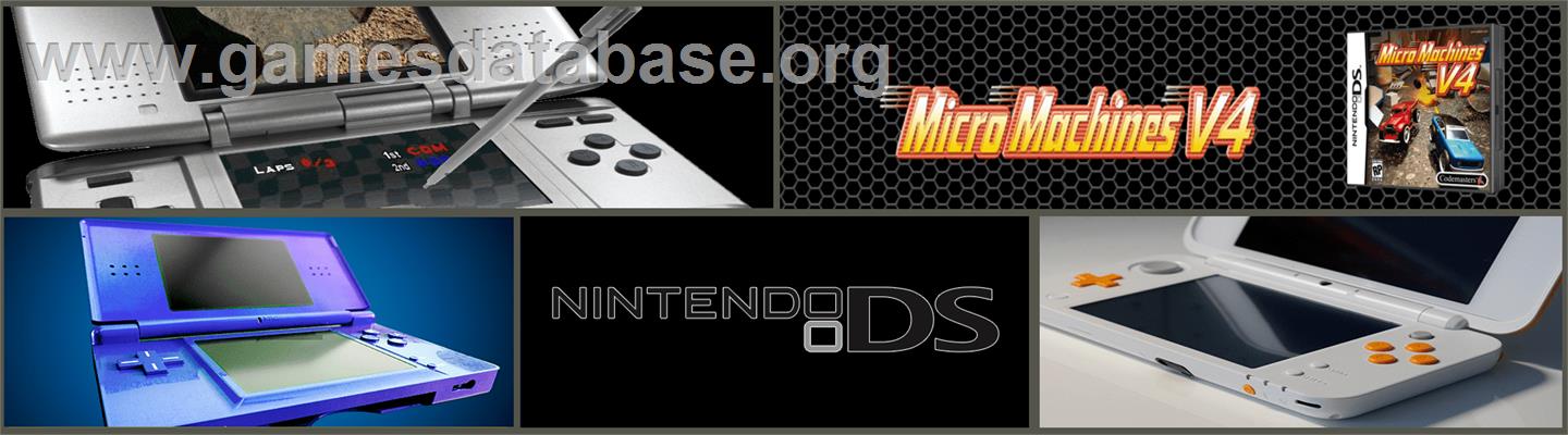 Micro Machines V4 - Nintendo DS - Artwork - Marquee