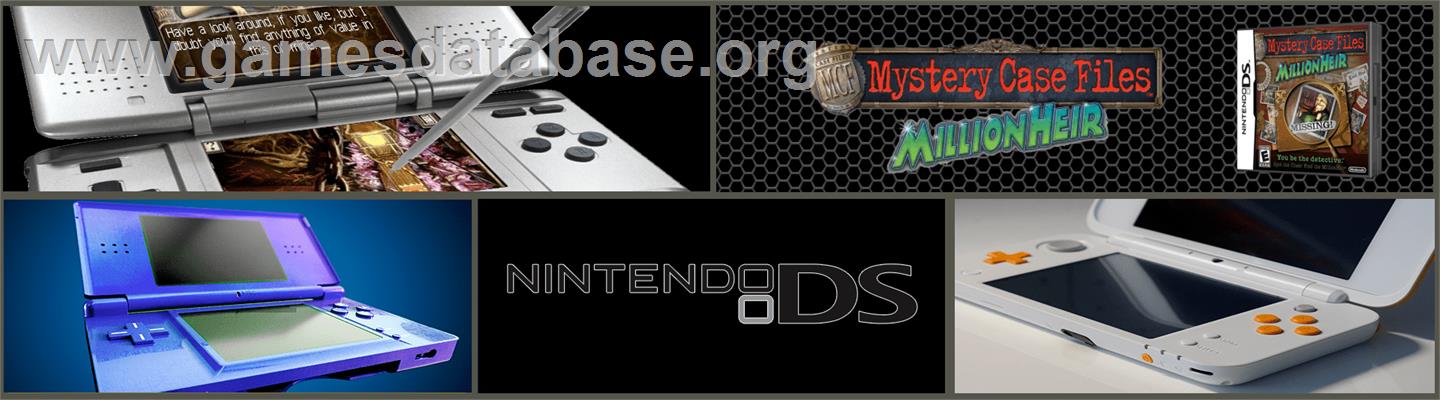 Mystery Case Files - Millionheir - Nintendo DS - Artwork - Marquee