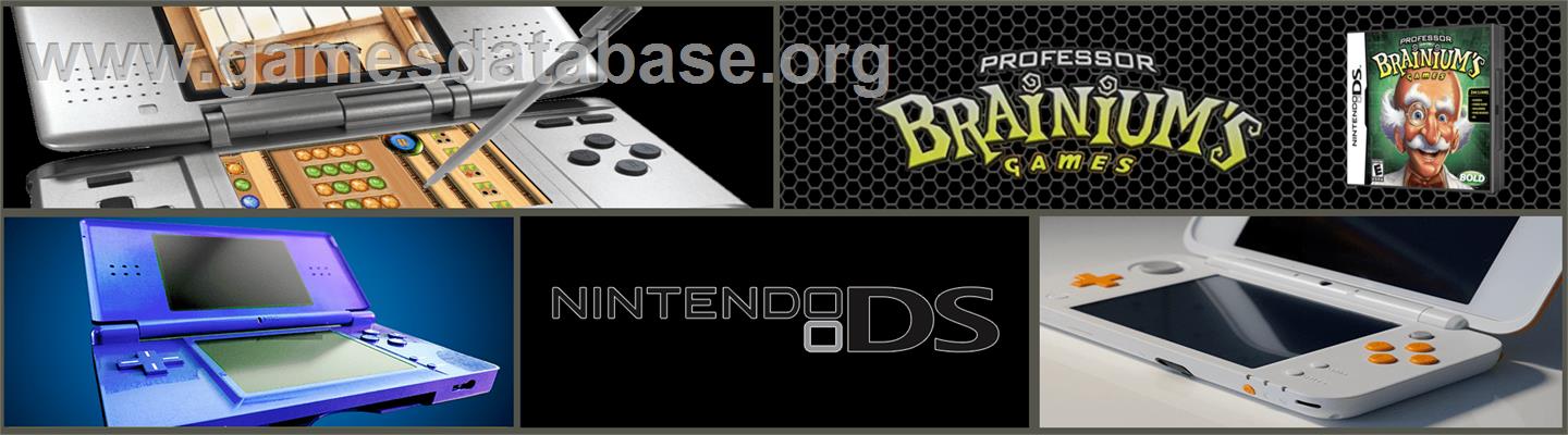 Professor Brainium's Games - Nintendo DS - Artwork - Marquee