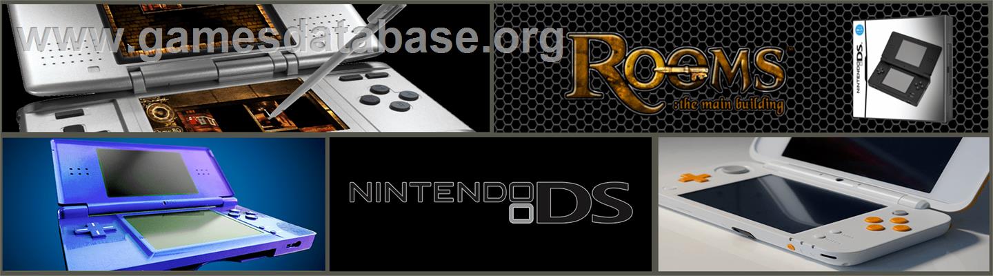 Rooms - The Main Building - Nintendo DS - Artwork - Marquee
