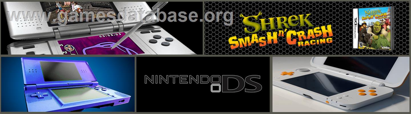Shrek Smash N' Crash Racing - Nintendo DS - Artwork - Marquee