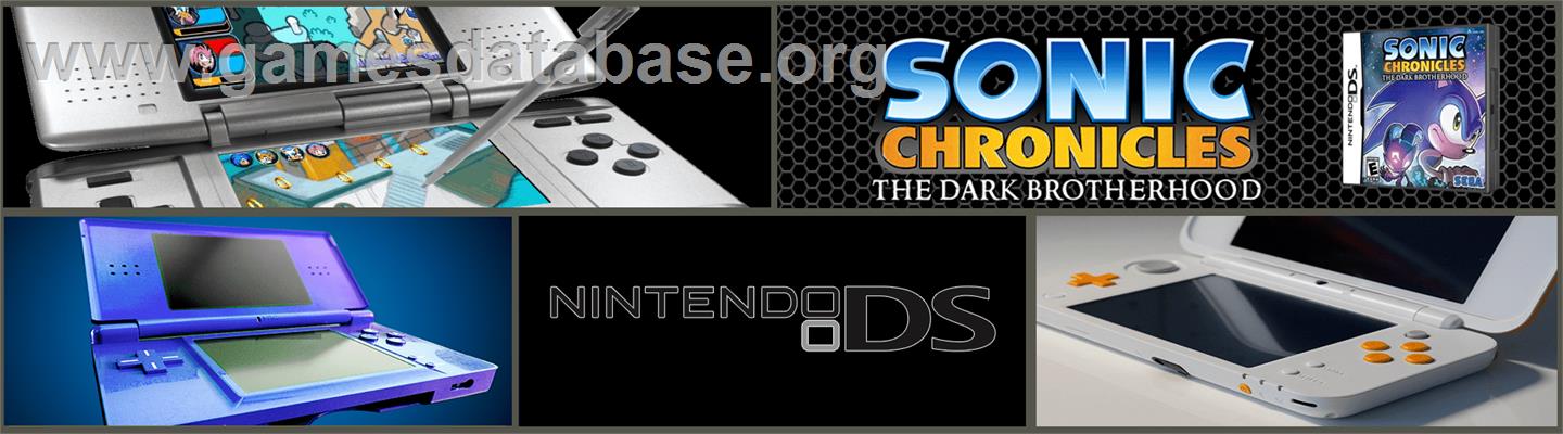 Sonic Chronicles - La Confrérie Des Ténèbres - Nintendo DS - Artwork - Marquee