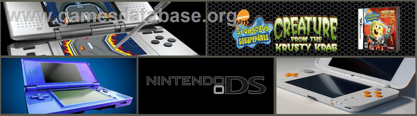 Spongebob Squarepants - Creature From The Krusty Krab - Nintendo DS - Artwork - Marquee