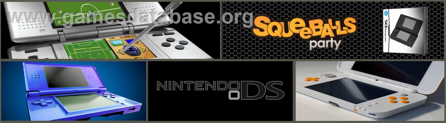 Squeeballs Party - Nintendo DS - Artwork - Marquee