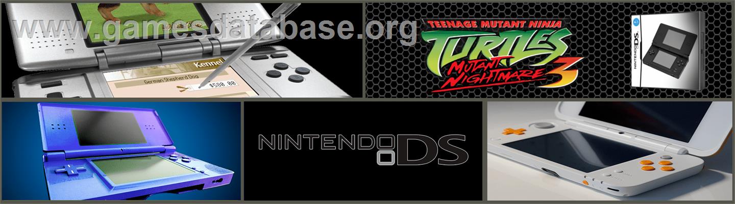 Teenage Mutant Ninja Turtles 3: Mutant Nightmare - Nintendo DS - Artwork - Marquee