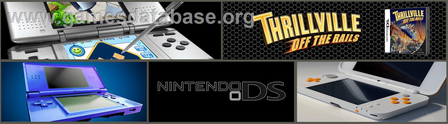Thrillville - Off The Rails - Nintendo DS - Artwork - Marquee